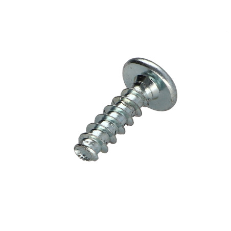 1 x Tornillo Euro poelier cabeza redonda ancha Pozi PZ4 6.3X13 Acero cincado blanco diámetro de cabeza: 10.5 con