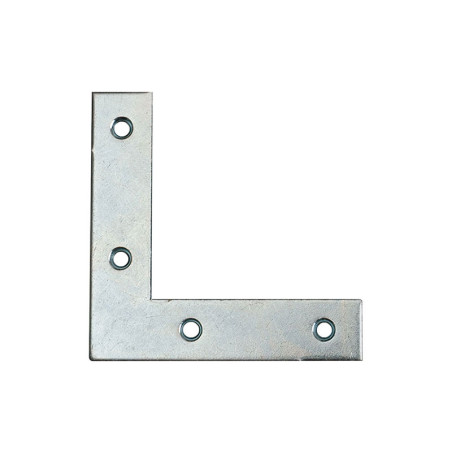 1 x Escuadra plano refuerzo punta cuadrado 40X40X12 Acero cincado blanco