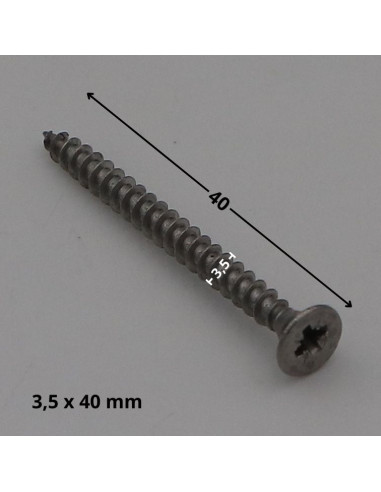 1 x Tornillo madera aglomerado Inoxidable A2...