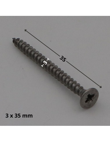 1 x Tornillo madera aglomerado Inoxidable A2...