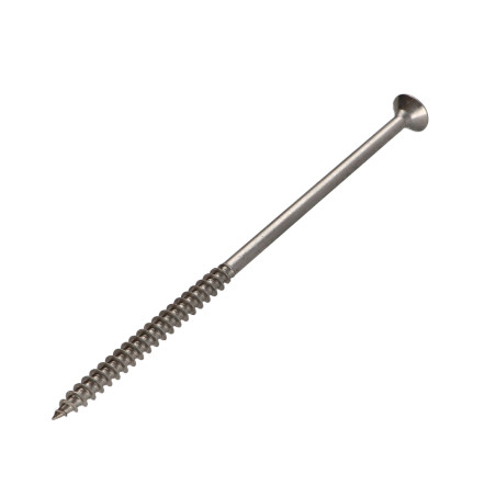 1 x Tornillo madera aglomerado Inoxidable A2 cabeza fresada/testa svasat Pozi 6X140 roscado en 60