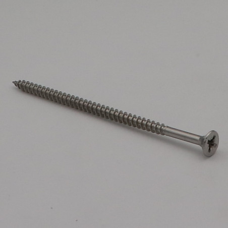1 x Tornillo madera aglomerado Inoxidable A2 cabeza fresada/testa svasat Pozi 6X120