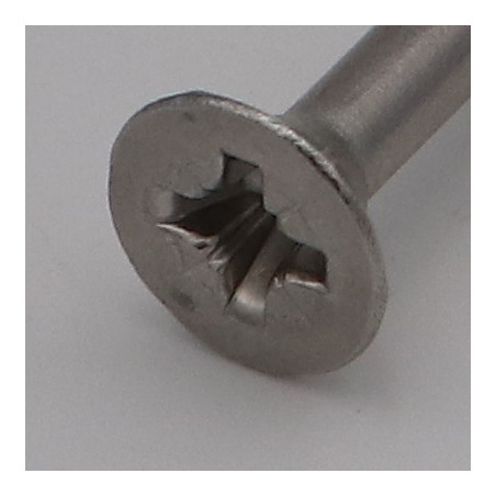1 x Tornillo madera aglomerado Inoxidable A2 cabeza fresada/testa svasat Pozi 6X200