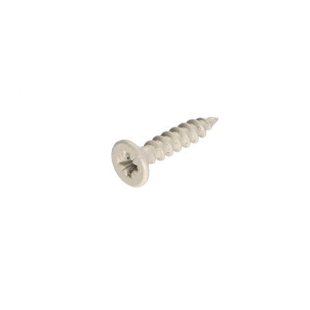 1 x Tornillo madera aglomerado Inoxidable A2 cabeza fresada/testa svasat Pozi 4X20 lacado blanco 9010