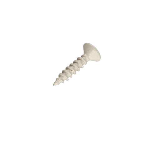 1 x Tornillo madera aglomerado Inoxidable A2 cabeza fresada/testa svasat Pozi 4X20 lacado blanco 9010