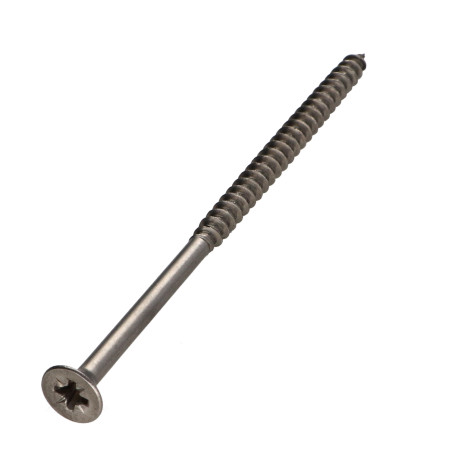 1 x Tornillo madera aglomerado Inoxidable A2 cabeza fresada/testa svasat Pozi 5X100 roscado parcial
