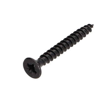 1 x Tornillo madera aglomerado Inoxidable A2 Negro cabeza fresada/testa svasat Pozi 3.5X30