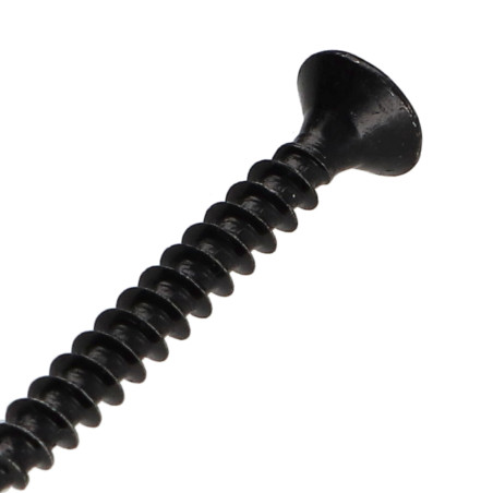 1 x Tornillo madera aglomerado Inoxidable A2 Negro cabeza fresada/testa svasat Pozi 3.5X30