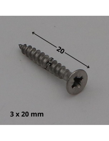 1 x Tornillo madera aglomerado Inoxidable A2...