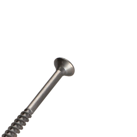 1 x Tornillo madera aglomerado Inoxidable A2 cabeza fresada/testa svasat Pozi 5X60 roscado en 36