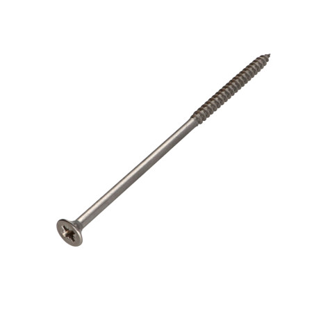 1 x Tornillo madera aglomerado Inoxidable A2 cabeza fresada/testa svasat Pozi 6X100 roscado en 60