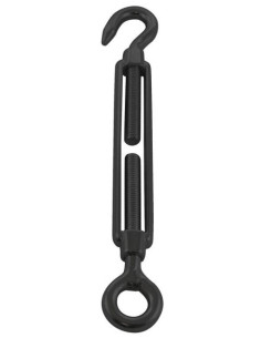 Tensor ojo gancho M8 ojo 14 Inoxidable A4 Negro