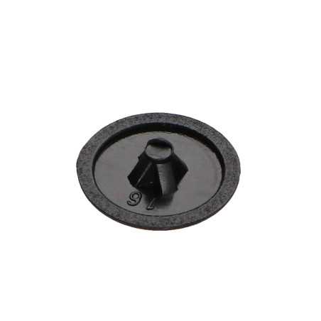 1 x Tapón para Cabeza de Tornillo Polietileno Pozi PZ4 diámetro de cabeza: 12 RAL9005 negro intenso