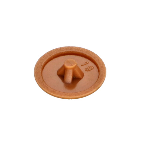 1 x Tapón para Cabeza de Tornillo Polietileno Pozi PZ4 diámetro de cabeza: 12 RAL8001 marrón