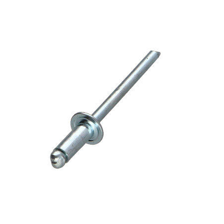 1 x Remache ciego totalmente de acero GUSTO 4.8X8 grosor de ajuste 1 con 3 Cabeza redonda estándar