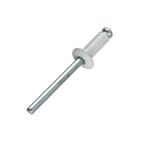1 x Remaches ciegos Barra Filettata Alluminio Acciaio 4X18 grosor de ajuste 12 con 14 Cabeza redonda estándar blanco