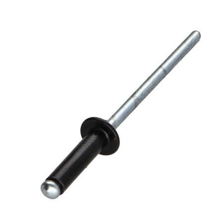1 x Remaches ciegos Barra Filettata Alluminio Acciaio 3.2X6 grosor de ajuste 1 con 3 Cabeza redonda estándar ALX Negro