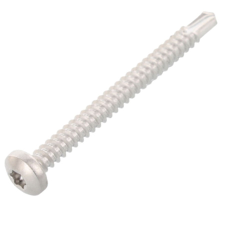 1 x Tornillo autoperforante cabeza cilíndrica 4.8X80 TORX T25 Inoxidable AISI 410