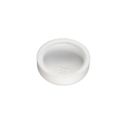 1 x Embellecedor tornillo cabeza cilíndrica abombada Tornillos diámetro ST4.8 Polietileno RAL9010 blanco puro