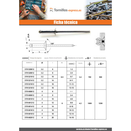 1 x Remaches ciegos Barra Filettata Alluminio Acciaio 4x6 grosor de ajuste 0.5 con 2 cabeza fresada/testa svasat ALX