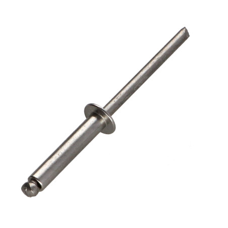 1 x RIVAVEU Todo Acero Inoxidable A4 Cabeza redonda estándar 3.2X10 grosor de ajuste 5 con 7