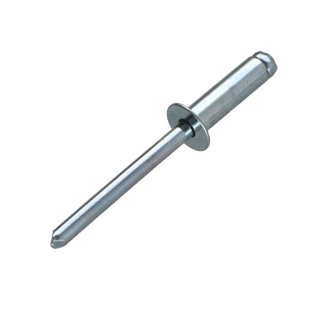 1 x Remache ciego totalmente de acero GUSTO 3.2X6 grosor de ajuste 1 con 3 cabeza fresada/testa svasat
