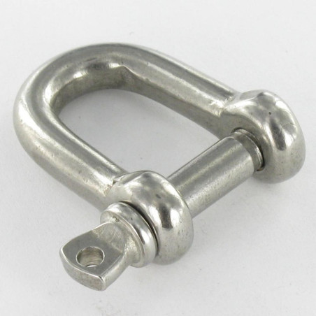 1 x Grillete Recta con Tornillo de ojo con ojo Inoxidable A4 diámetro 12
