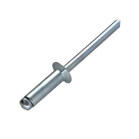 1 x Remache ciego totalmente de acero GUSTO 4.8X10 grosor de ajuste 3 con 5 cabeza fresada/testa svasat