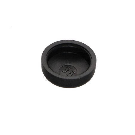 1 x Embellecedor tornillo cabeza cilíndrica abombada Tornillo chapa DE4.8 Polietileno RAL9005 negro intenso