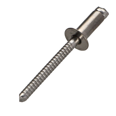 1 x Remache Ciego Todo Acero Inoxidable cabeza fresada/testa svasat 3X8 grosor de ajuste 3 con 5