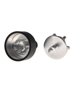 Gancho decorativo Aluminio Negro con fijación para placa... 2