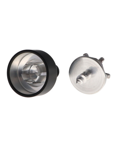 1 x Gancho decorativo Aluminio Negro con...
