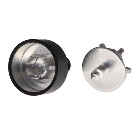 1 x Gancho decorativo Aluminio Negro con fijación para placa de yeso L'ATTACHANTE