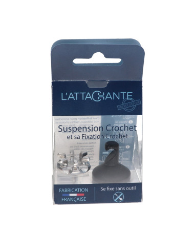 1 x Gancho decorativo Aluminio Negro con...