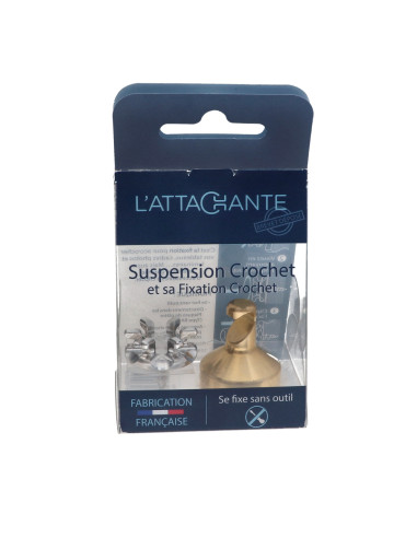 1 x Gancho decorativo Latón con fijación para...