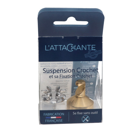 1 x Gancho decorativo Latón con fijación para placa de yeso L'ATTACHANTE