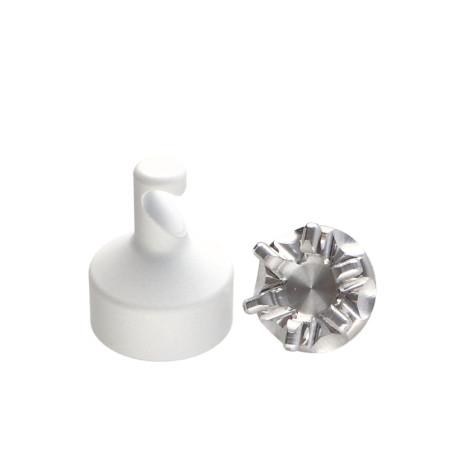 1 x Gancho decorativo Aluminio blanco con fijación para placa de yeso L'ATTACHANTE