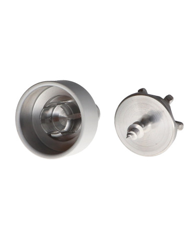 1 x Gancho decorativo Aluminio blanco con...