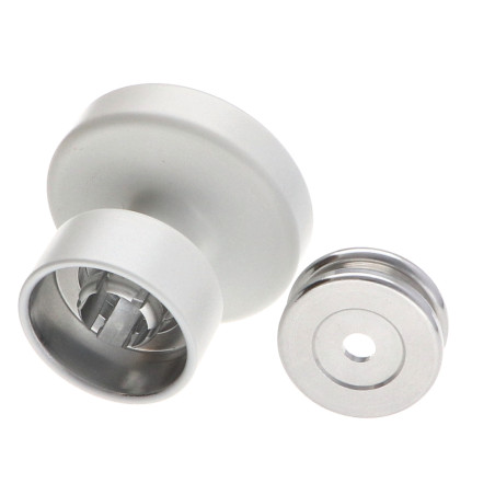 1 x Perchero decorativo Aluminio blanco con fijación multimaterial L'ATTACHANTE