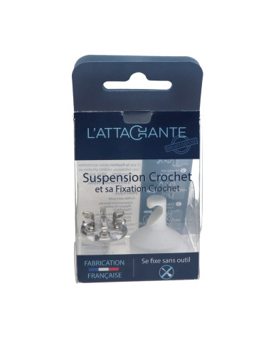 1 x Gancho decorativo Aluminio blanco con...