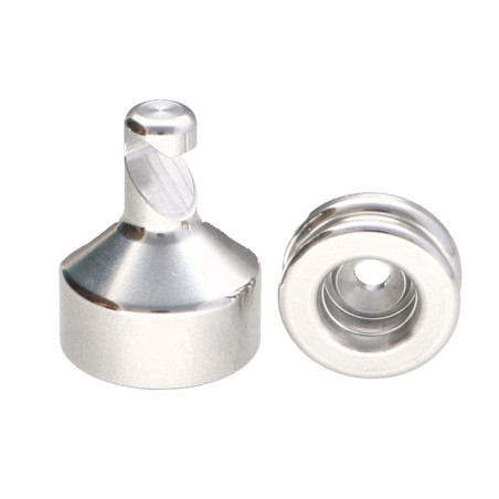 1 x Gancho decorativo Aluminio con fijación multimaterial L'ATTACHANTE