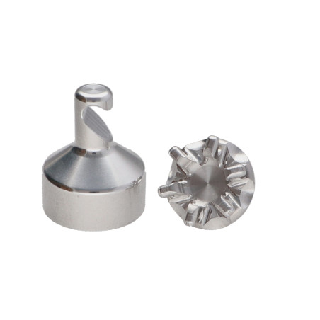 1 x Gancho decorativo Aluminio con fijación para placa de yeso L'ATTACHANTE