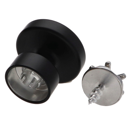 1 x Perchero decorativo Aluminio Negro con fijación para placa de yeso L'ATTACHANTE