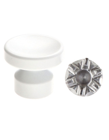 1 x Perchero decorativo Aluminio blanco con...
