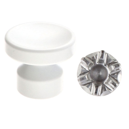 1 x Perchero decorativo Aluminio blanco con fijación para placa de yeso L'ATTACHANTE