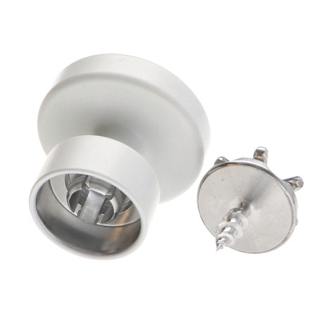 1 x Perchero decorativo Aluminio blanco con fijación para placa de yeso L'ATTACHANTE