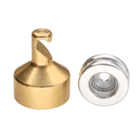 1 x Gancho decorativo Latón con fijación multimaterial L'ATTACHANTE