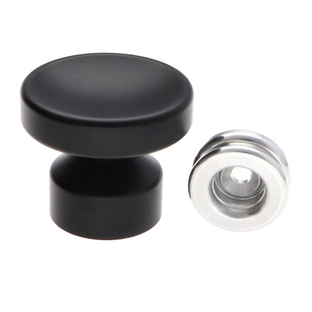 1 x Perchero decorativo Aluminio Negro con fijación multimaterial L'ATTACHANTE