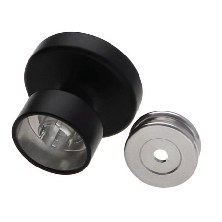 1 x Perchero decorativo Aluminio Negro con fijación multimaterial L'ATTACHANTE