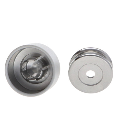 1 x Gancho decorativo Aluminio blanco con fijación multimaterial L'ATTACHANTE